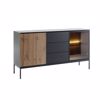 Liberta - Maison MYSTERY Boufes Fusiko Skouro/Mavro me 2 Portes kai 3 Surtaria 154x39x83cm 05-0812